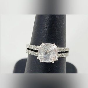 Colorless Sapphire 925 Ring